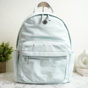 NWT Tory Burch Nylon Lightweight Backpack in Summit Light Blue